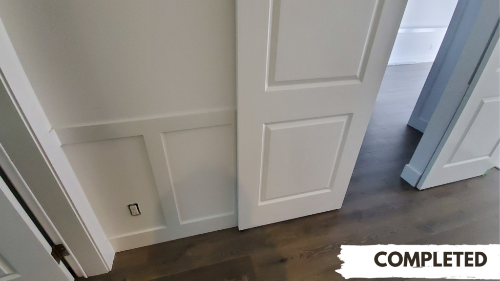 Completed door and hardware installation