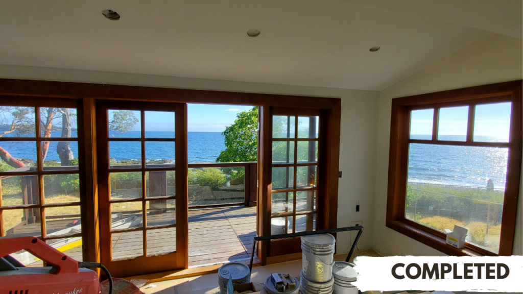 Completed windows and doors